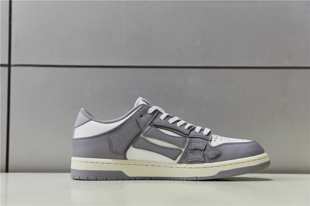 Pk God Amiri Men''s Skel LOW Sneakers GREY retail materials ready to ship